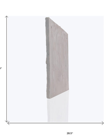 29" X 5" Gray Resin Wall Decor
