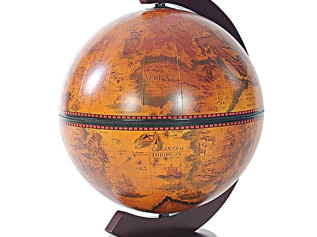 13" X 15" X 19" Red Globe With Chess Holder