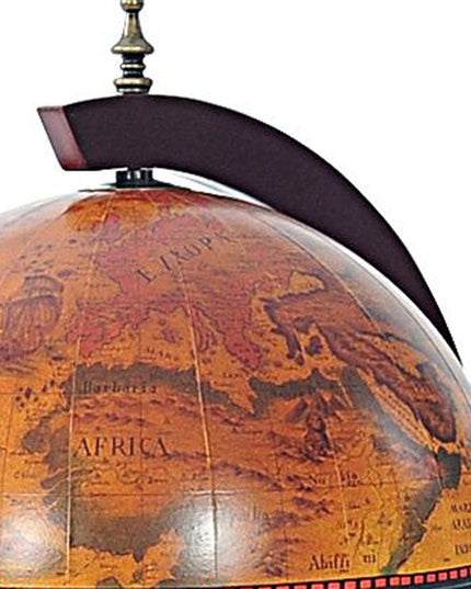 13" X 15" X 19" Red Globe With Chess Holder