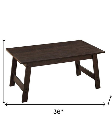 Set of Three 36" Espresso Coffee Table