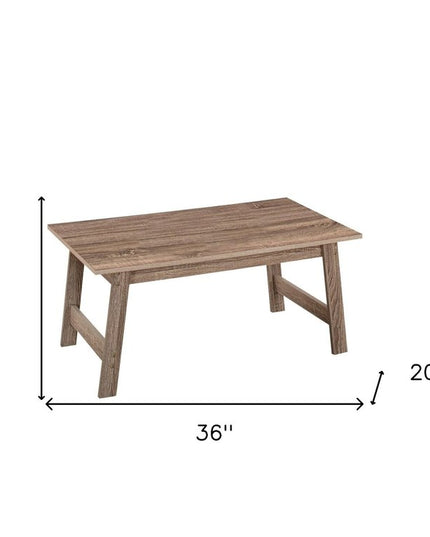 Set of Three 36" Taupe Coffee Table