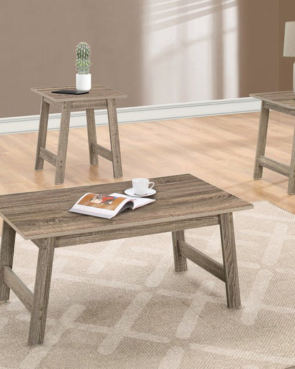 Set of Three 36" Taupe Coffee Table