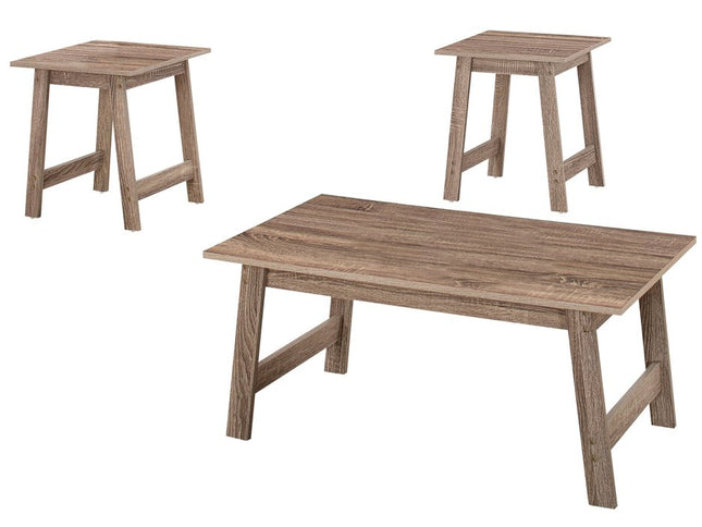 Set of Three 36" Taupe Coffee Table