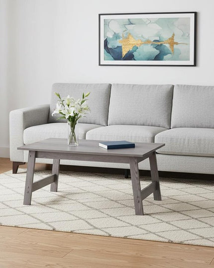 Set of Three 36" Gray Coffee Table