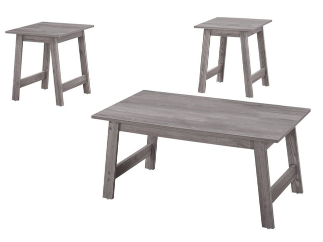 Set of Three 36" Gray Coffee Table