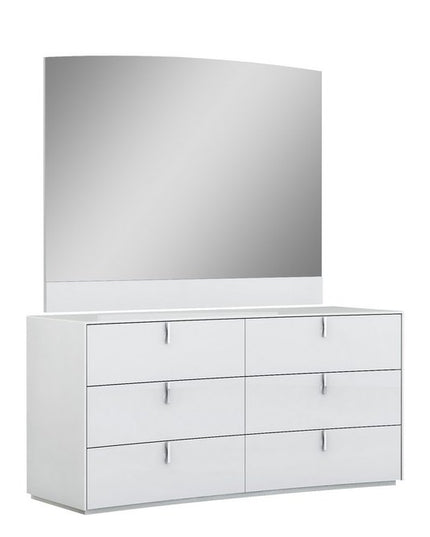 62" X 19" X 30" White  Dresser