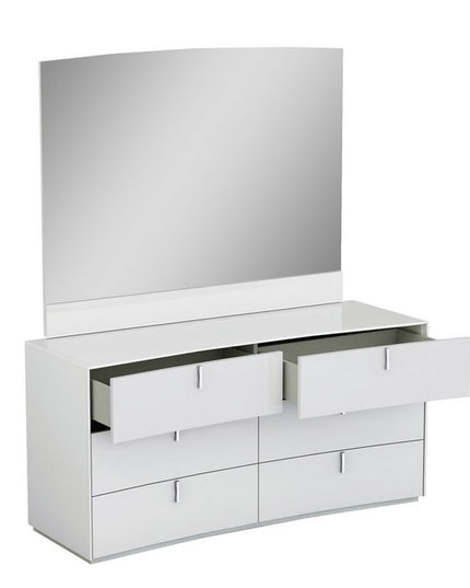 62" X 19" X 30" White  Dresser