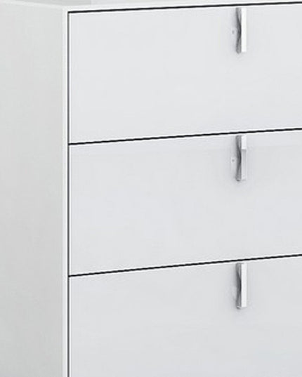 62" X 19" X 30" White  Dresser