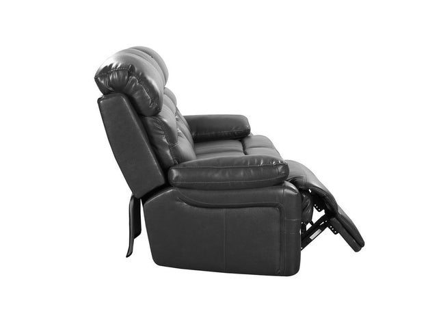 43" Grey Faux Leather Power Recliner Chair
