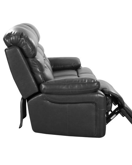 43" Grey Faux Leather Power Recliner Chair