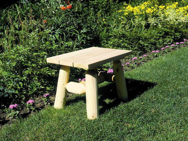 Rustic And Natural Wood End Or Side Table