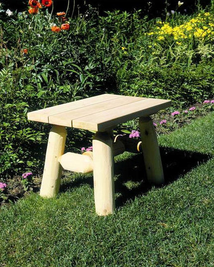 Rustic And Natural Wood End Or Side Table