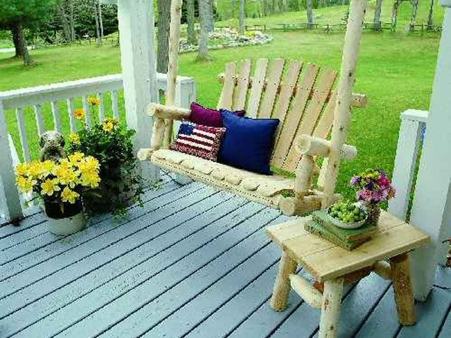 Rustic And Natural Wood End Or Side Table