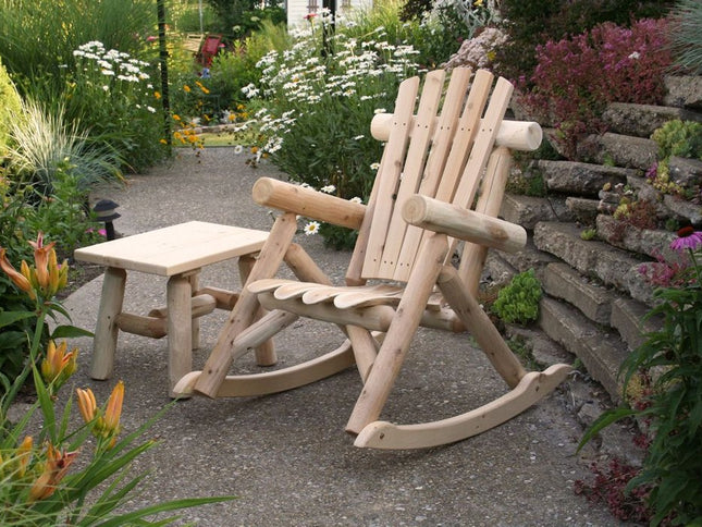 Rustic And Natural Wood End Or Side Table