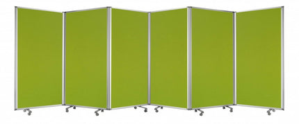 212 X 1 X 71 Green Metal 6 Panel Screen