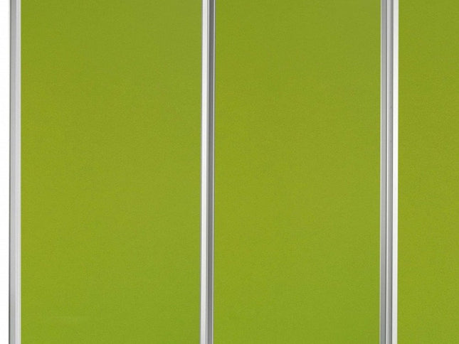 212 X 1 X 71 Green Metal 6 Panel Screen