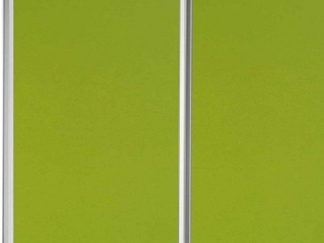 71" Green Iron Folding Nine Panel Screen Room Divider