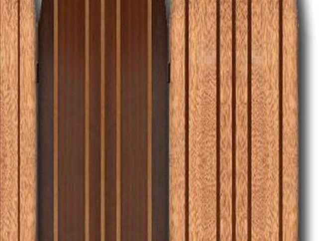 Warm Brown Long Board 3 Panel Room Divider Screen