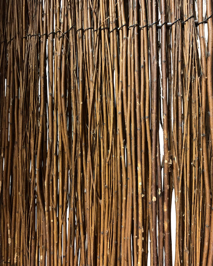 7' Rustic Willow Branch Three Panel Room Divider Screen