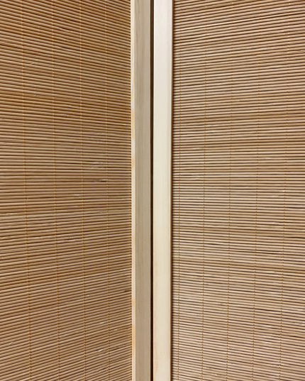 6" Light Bamboo 3 Panel Room Divider Screen