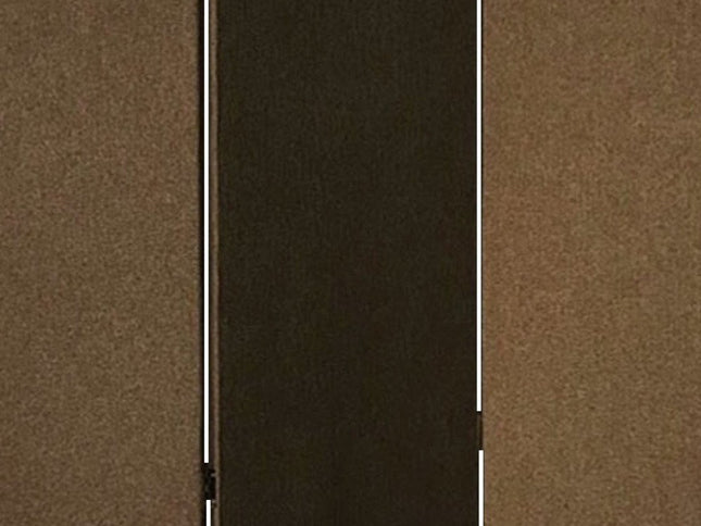 Brown Upholstered 3 Panel Room Divider Screen