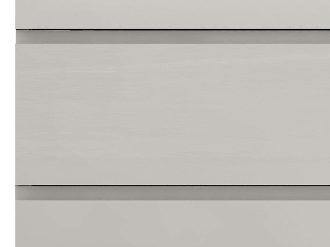 Modern Gray Woodgrain Finish 2 Drawer Nightstand