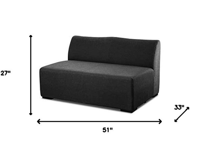 51" Charcoal Loveseat