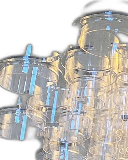 39 X 39 X 70 White Acrylic Pendant Lamp