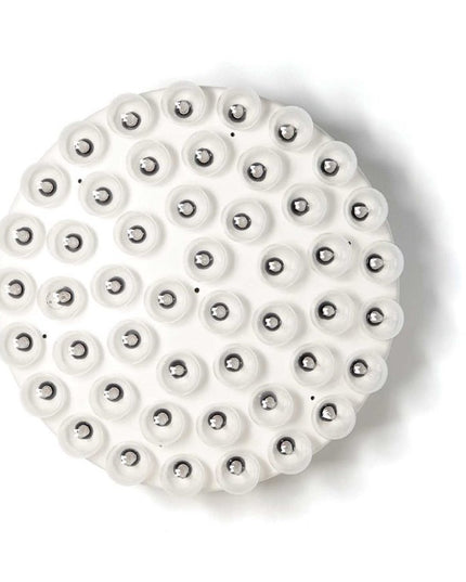 29 X 29 X 7 White Glass Metal Pendant Lamp