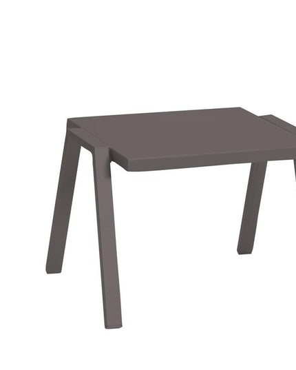 16" Taupe Aluminum End Table