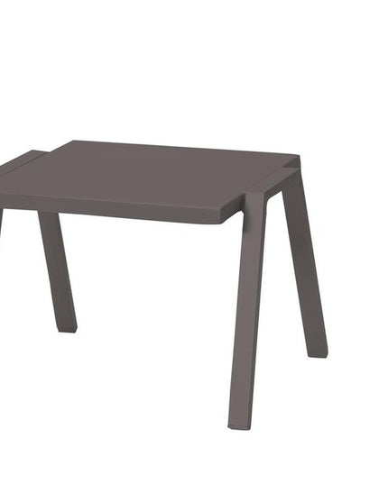 16" Taupe Aluminum End Table