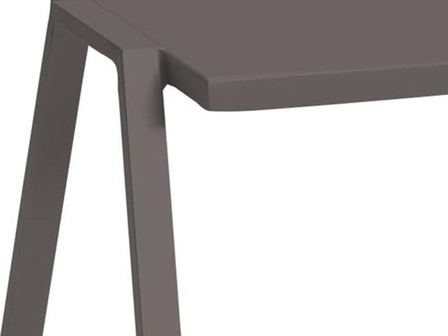 16" Taupe Aluminum End Table