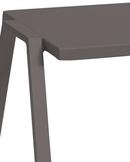 16" Taupe Aluminum End Table