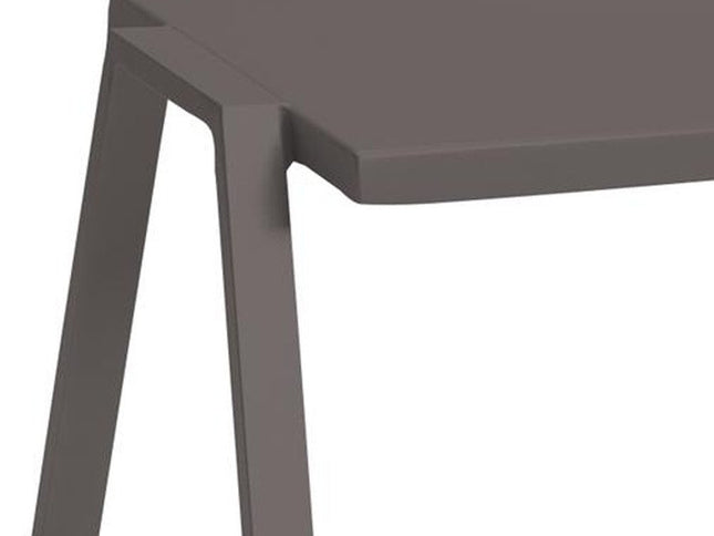 16" Taupe Aluminum End Table