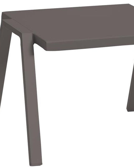 16" Taupe Aluminum End Table