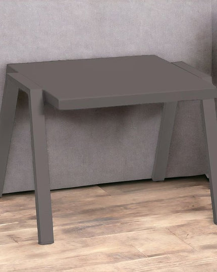 16" Taupe Aluminum End Table