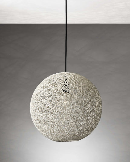Groovy Rattan String Shade Large Pendant Light