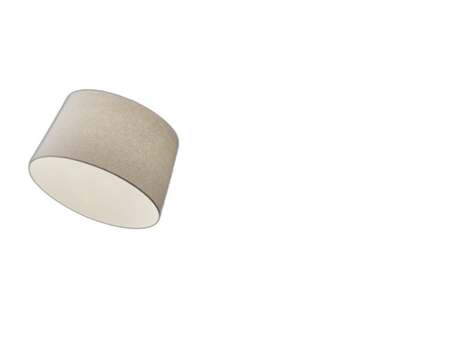 83" Silver Arc Floor Lamp With White Linen Empire Shade