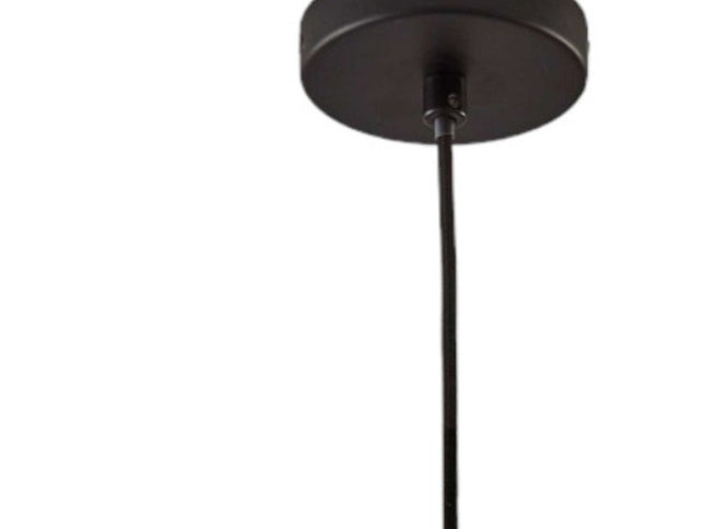 Caged Black Metal Large Ceiling Pendant