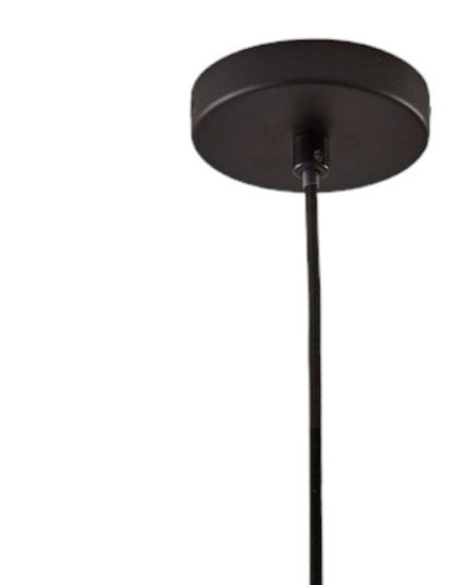 Caged Black Metal Large Ceiling Pendant