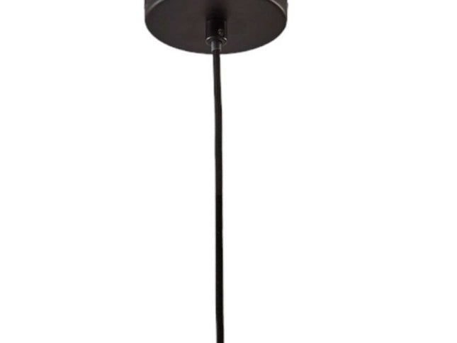 Caged Black Metal Large Ceiling Pendant