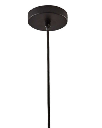 Caged Black Metal Large Ceiling Pendant