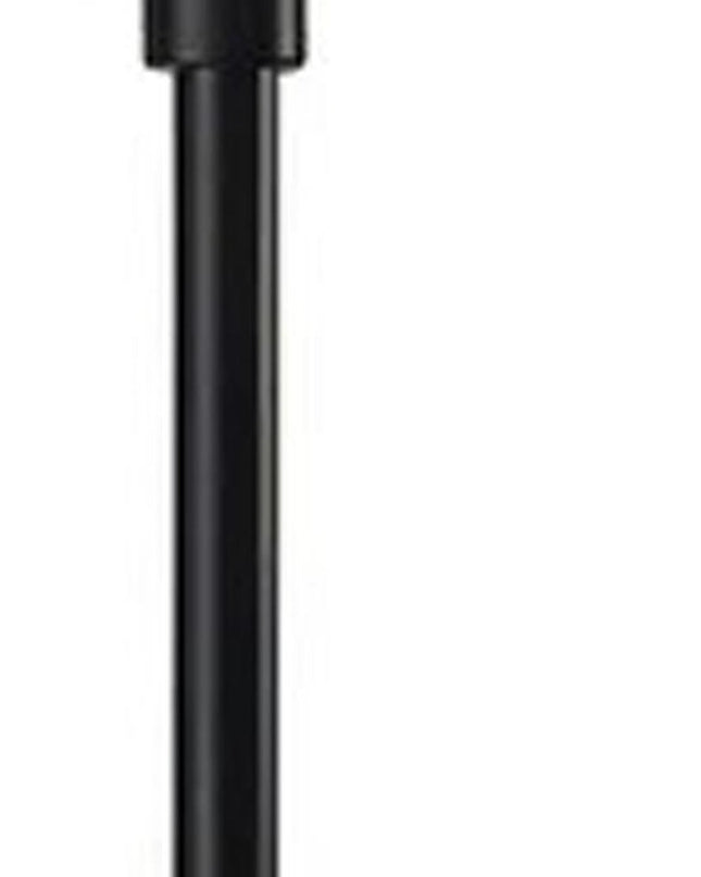 71" Brass With White Plastic Shade