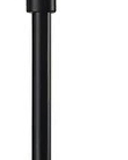 71" Brass With White Plastic Shade