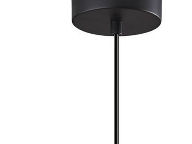 Gnome Smoked Glass Black Metal Pendant Lamp