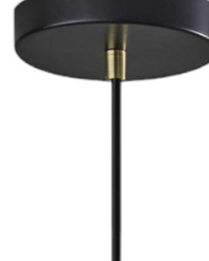 Striped Glass Glow Metal Pendant