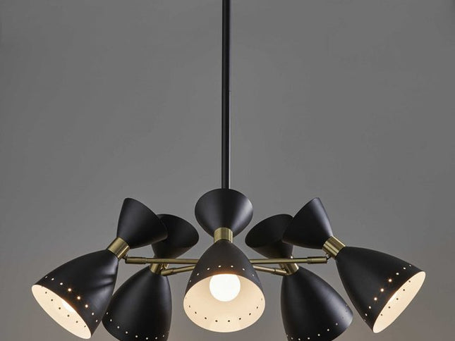 Cinco Diabolo Adjustable Black Metal Pendant