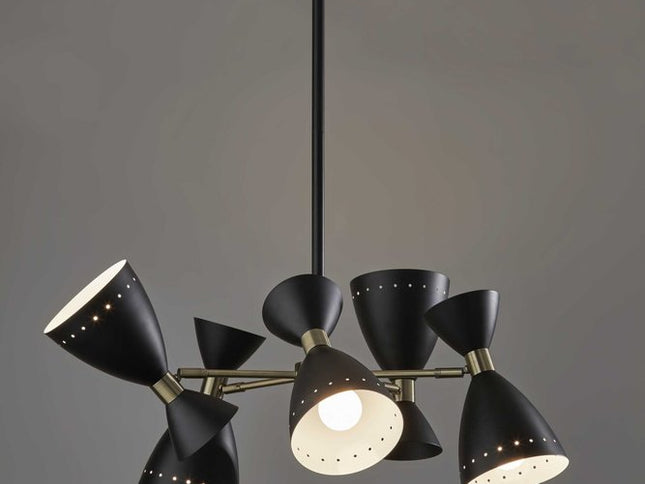 Cinco Diabolo Adjustable Black Metal Pendant