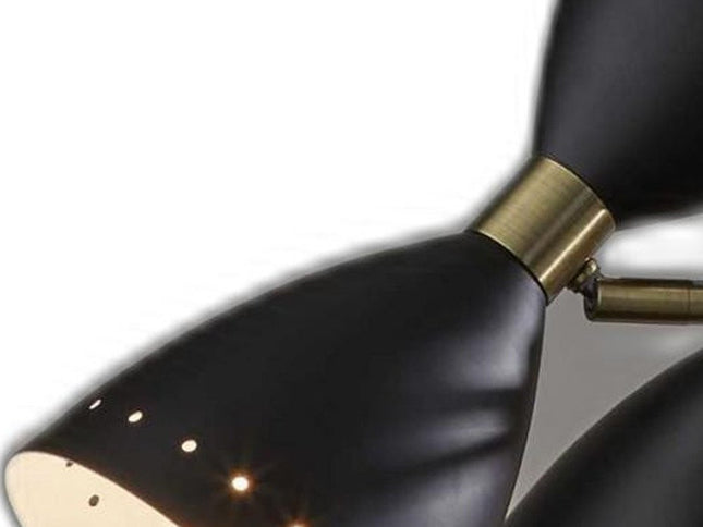 Cinco Diabolo Adjustable Black Metal Pendant