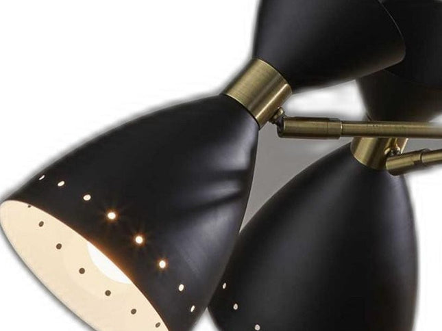 Cinco Diabolo Adjustable Black Metal Pendant